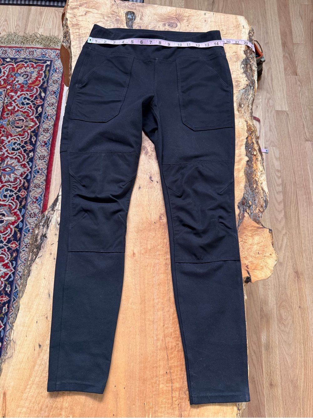 Carhartt black women’s utility cargo leggings pants, stretch S (4/6) reg